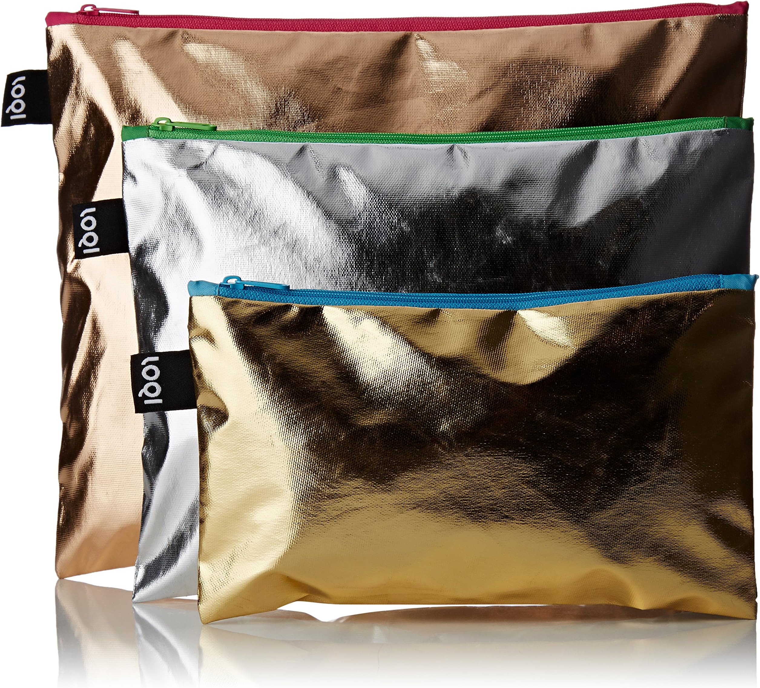 LOQIMetallic Zip Pockets