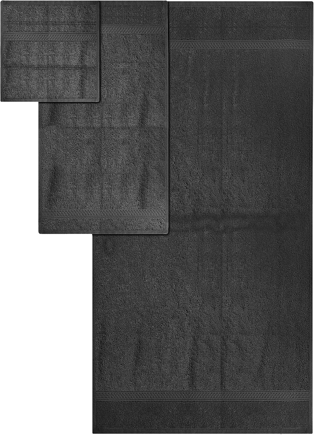 Utopia Towels Towel Set, 2 Bath Towels, 2 Hand Towels, and 4 Washcloths, 600 GSM Ring Spun Cotton Highly Absorbent Towels for Bathroom, Shower Towel, (Pack of 8): Home & Kitchen