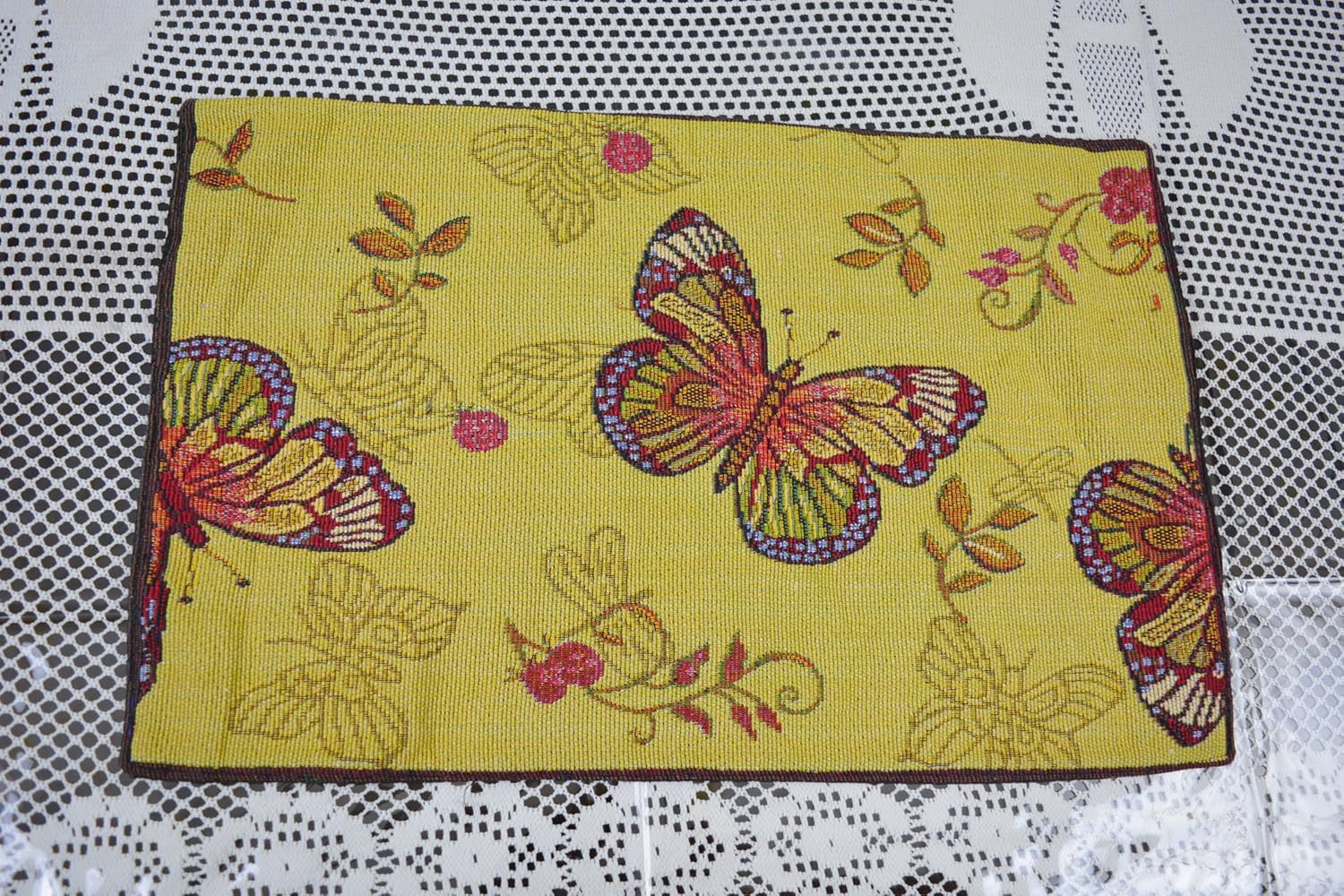 Buy Thefancymart Set of 6 Decorative Tapestry Cloth Table mats with