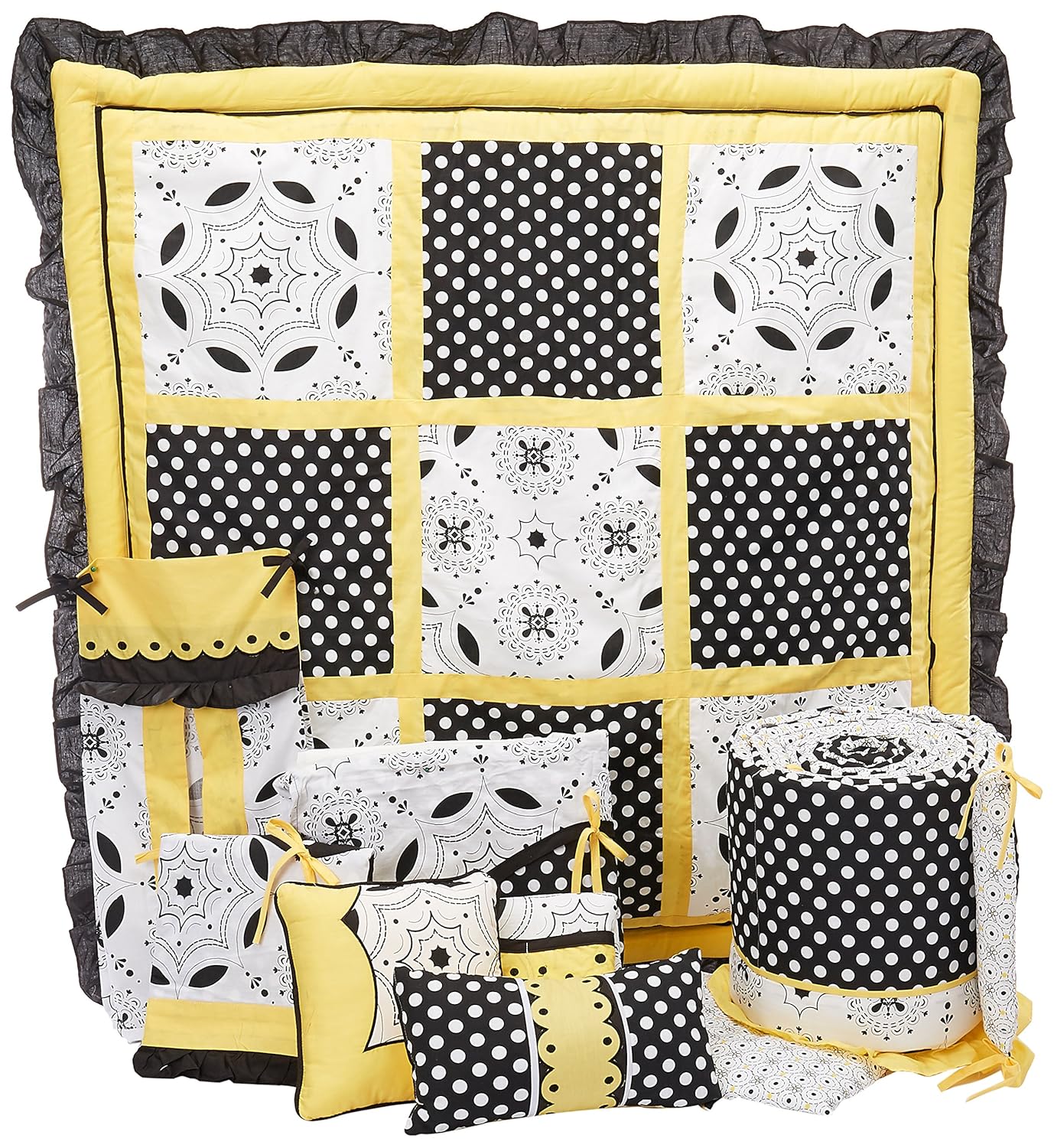 yellow nursery bedding