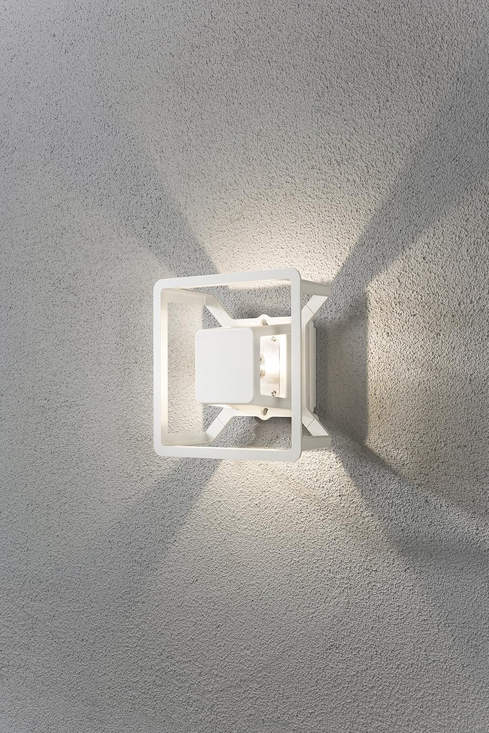 Konstsmide Outdoor Wall Lights/Pescara Up Down Modern Outdoor Wall Lantern/High Power 3 W LED Wall Lamp/Clear Acrylic Lens/Aluminium/IP54/Outside - Image 3
