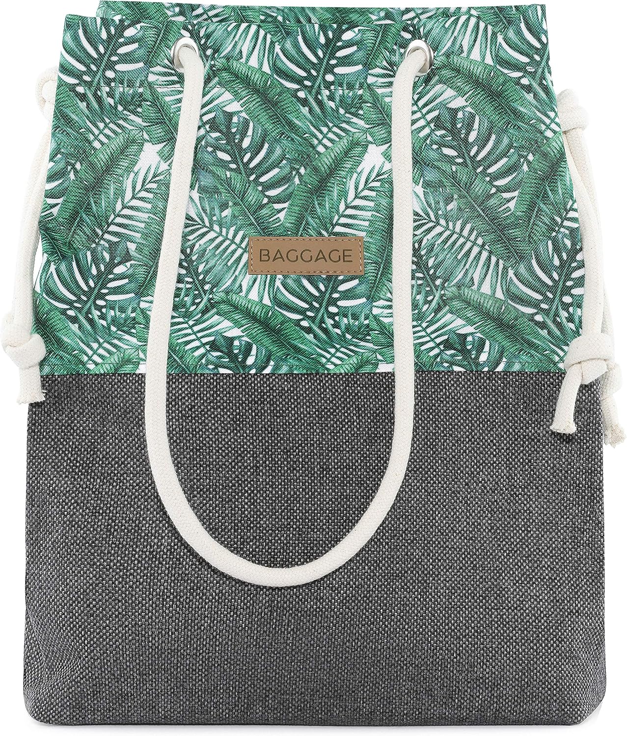 Ladeheid Women's Bag LABG08 (Palm Leaves/Dark Grey-21)