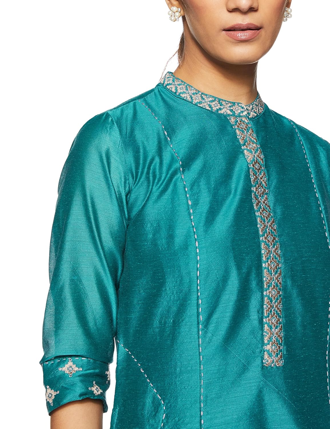 biba women's straight salwar suit set