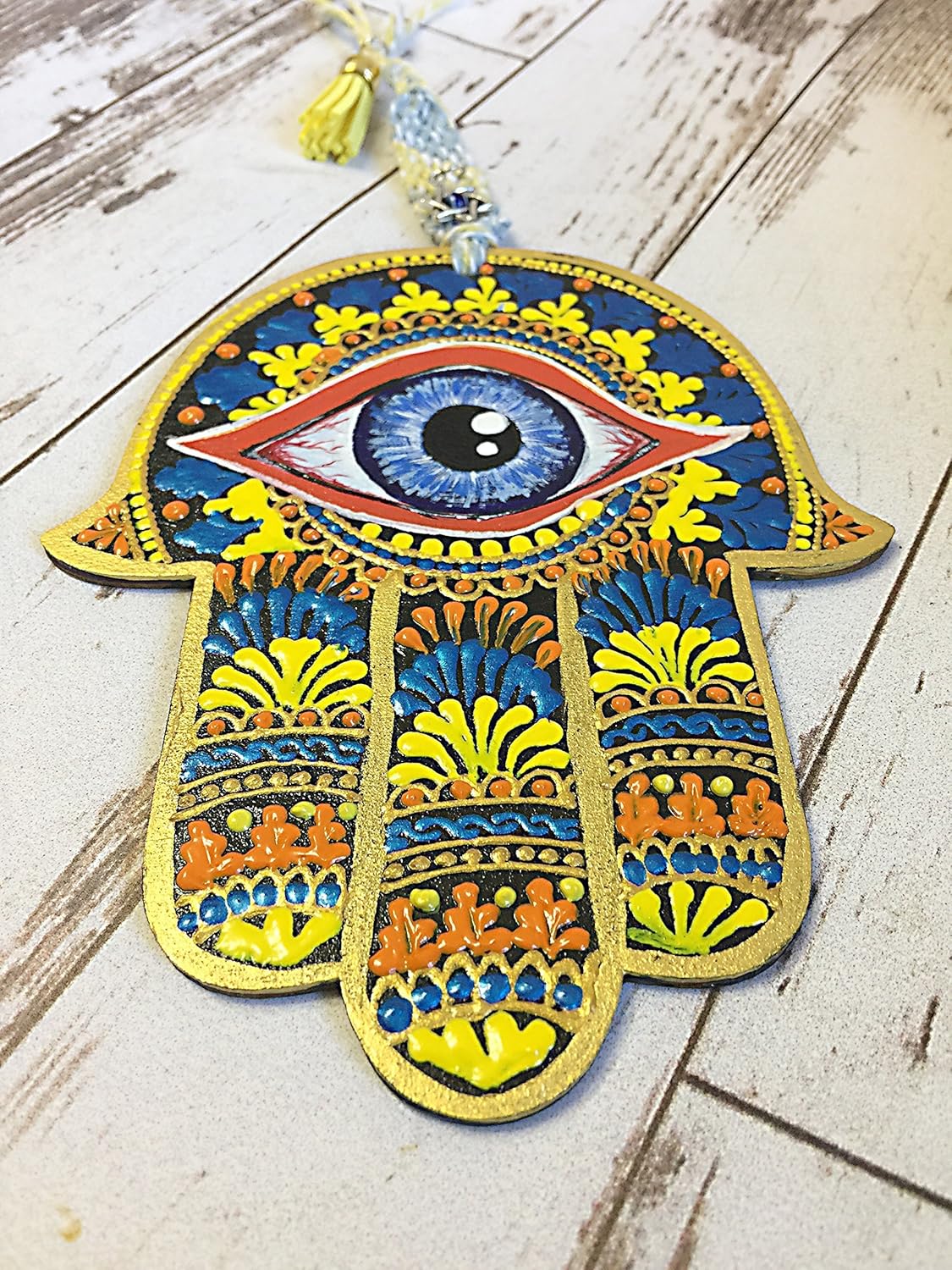 Amazon Com Hamsa Hand Hand Of Fatima Yoga Wall Art Hamsa Art