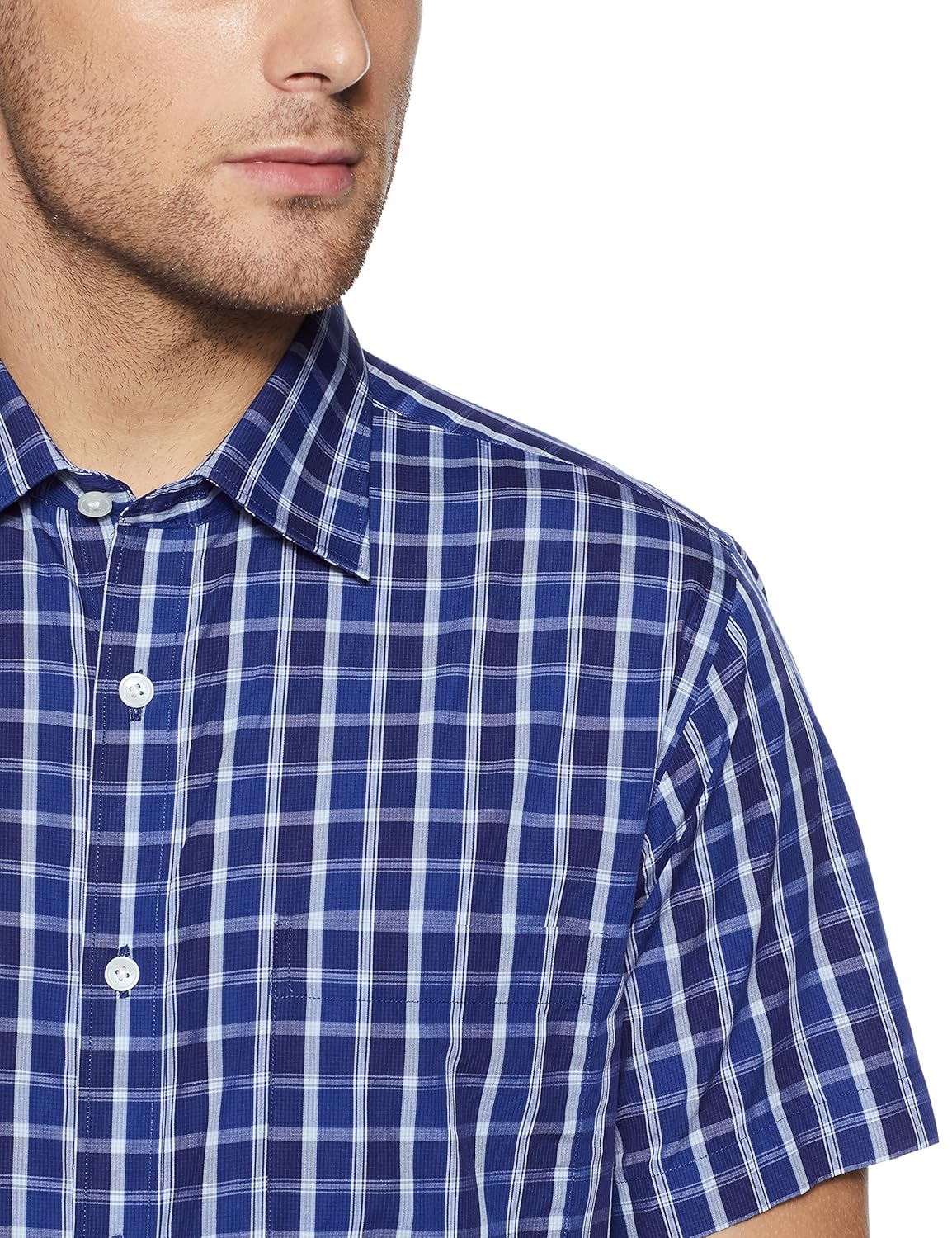 raymond men's solid regular fit cotton formal shirt