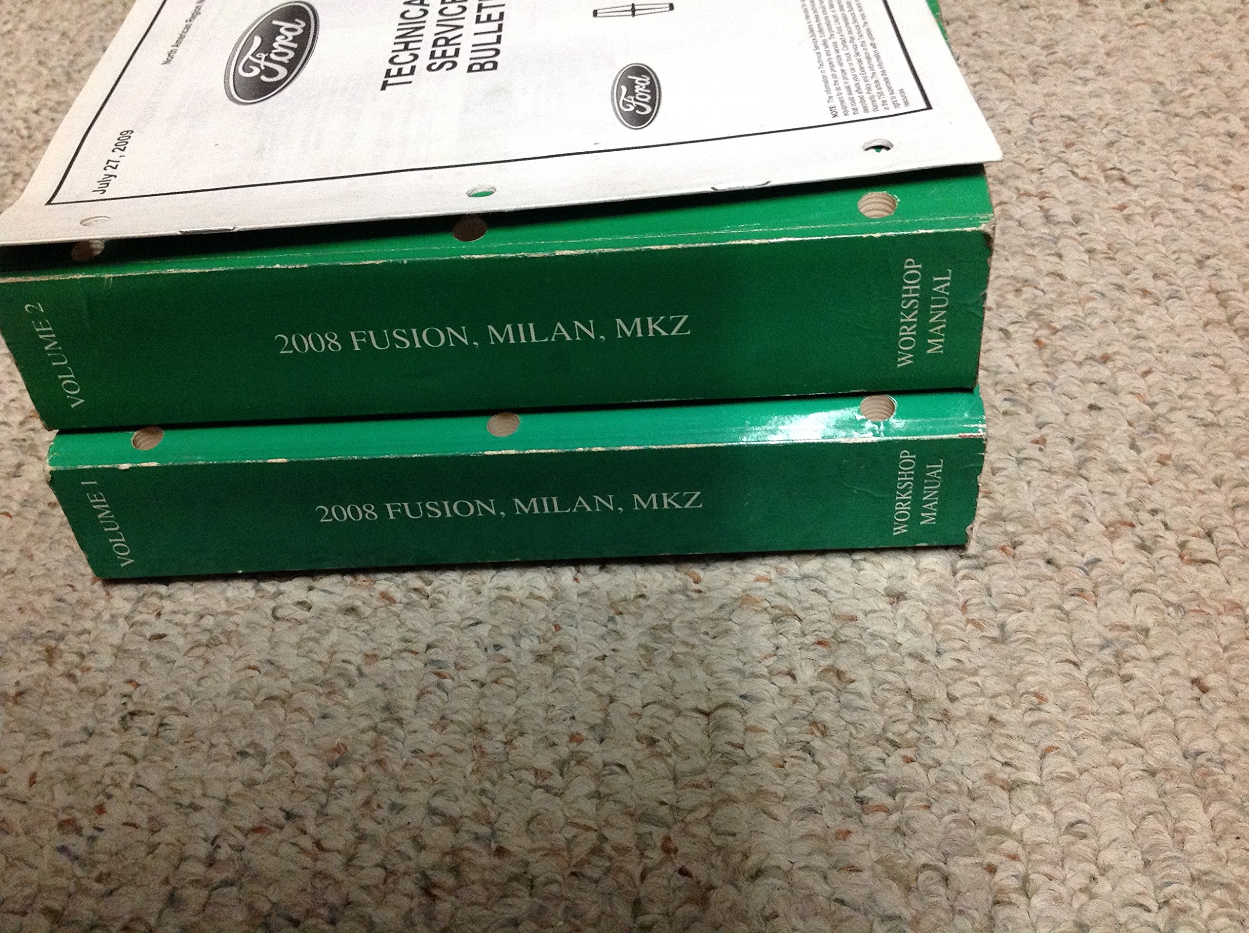 2008 Ford Fusion Lincoln MKZ Milan Service Shop Repair Manual Set FACTORY W  TSB: FORD: Amazon.com: Books
