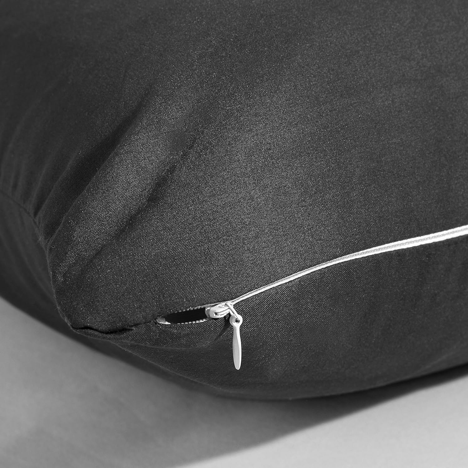 EVOLIVE Ultra Soft Microfiber Body Pillow Cover/Pillowcases 21"x54" with Hidden Zipper Closure (Black, Body Pillow Cover 21"x54"): Home & Kitchen