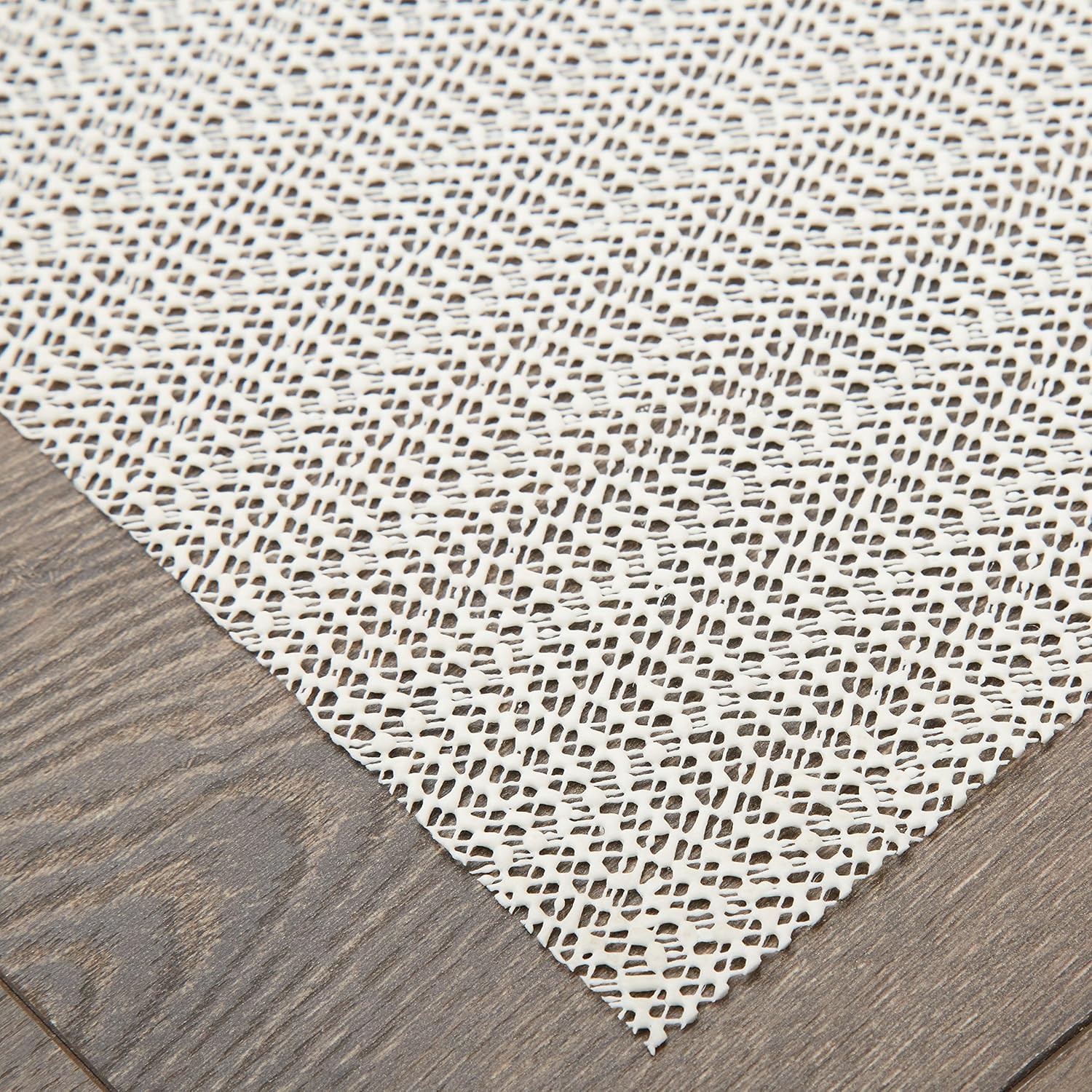 Home Dynamix Ultra Stop Non-Skid Cushioned Rug Pad 9'x12'3 Rectangle, Cream/Neutral: Furniture & Decor