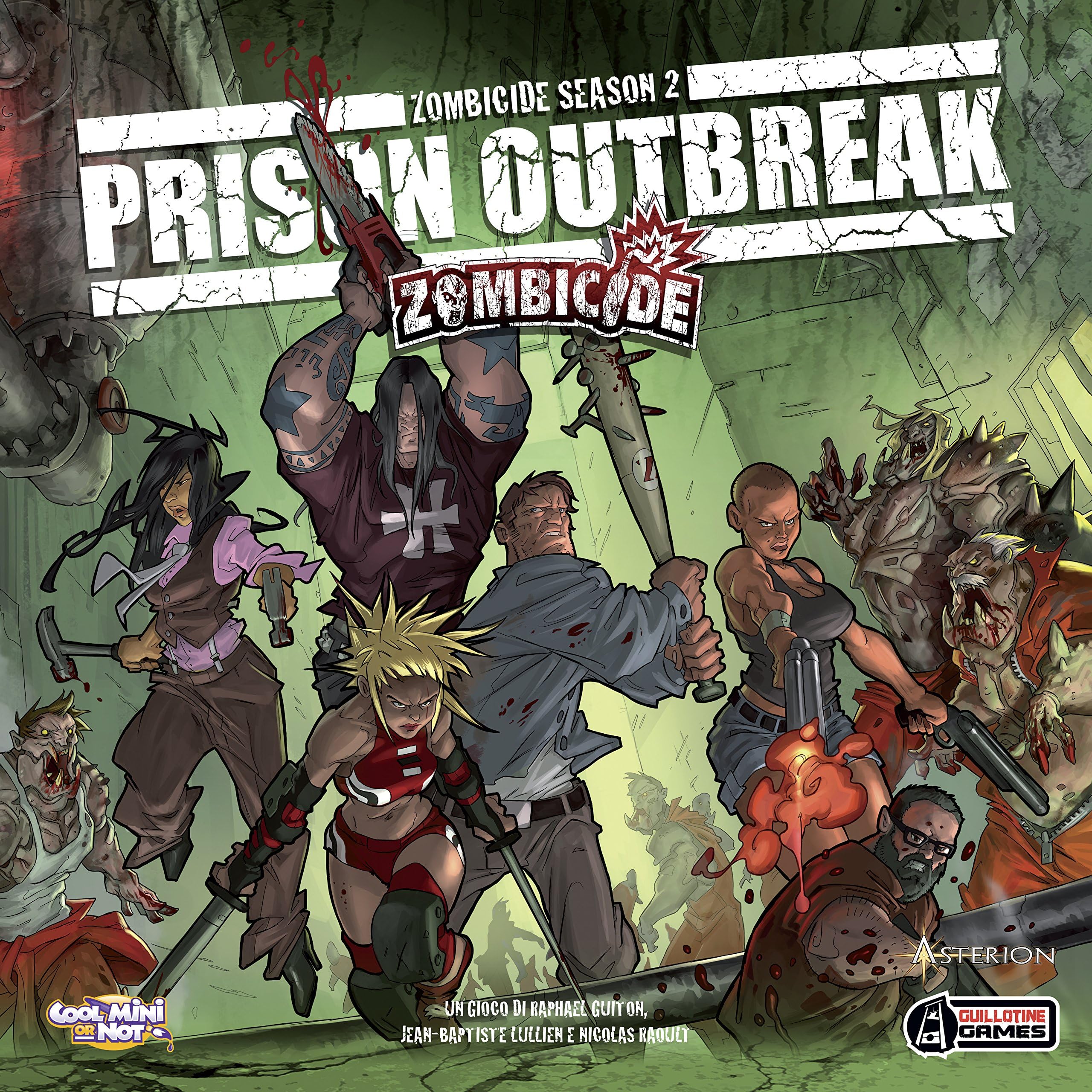 Asmodee 8432 - Zombicide Prison Outbreak Italian Edition