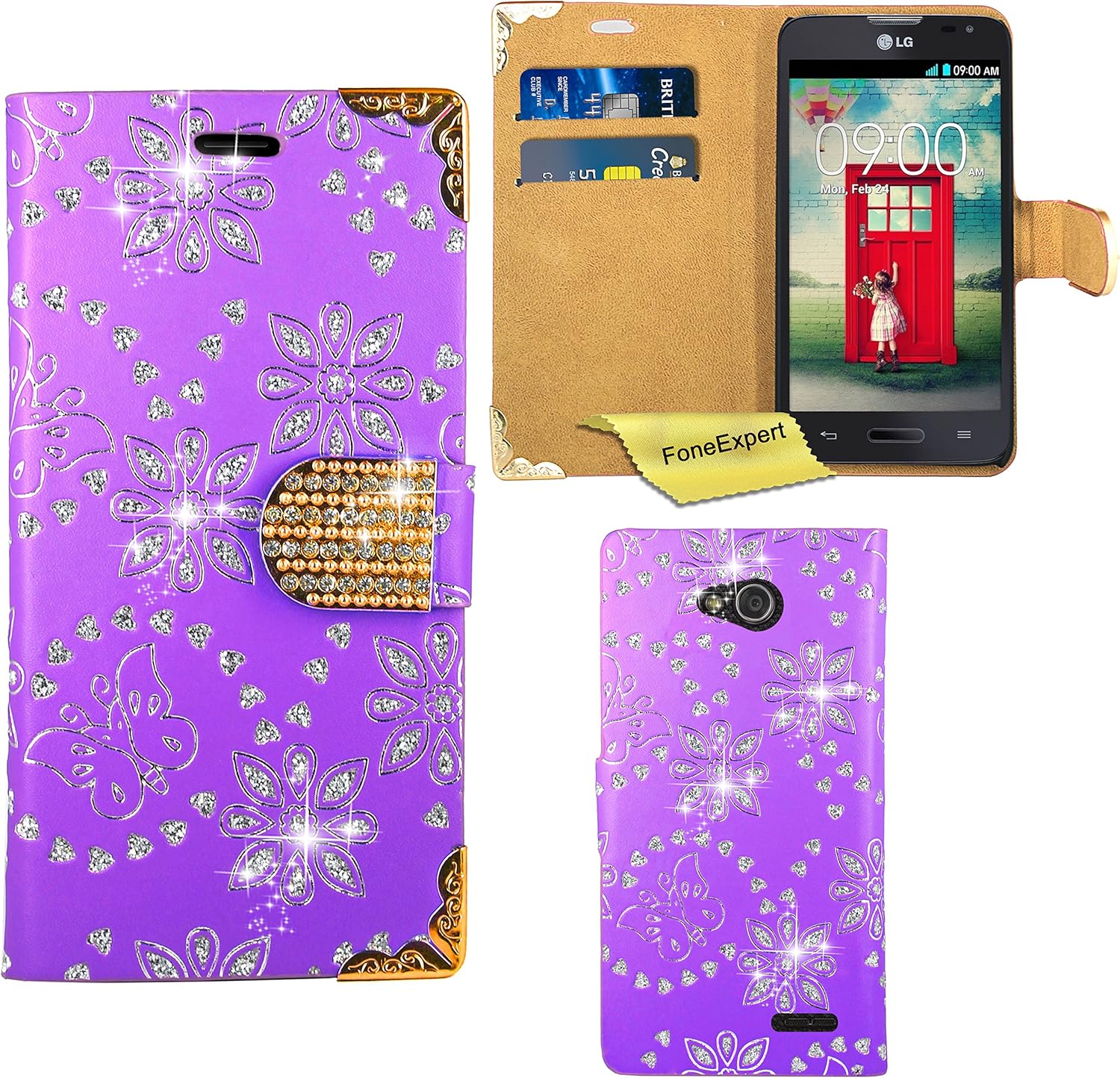 Best Lg Optimus L90 Wallet Phone Case