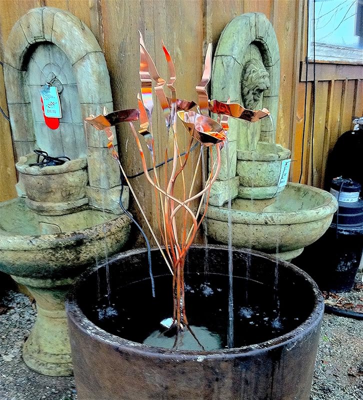 Copper Leaf Fountain Handmade