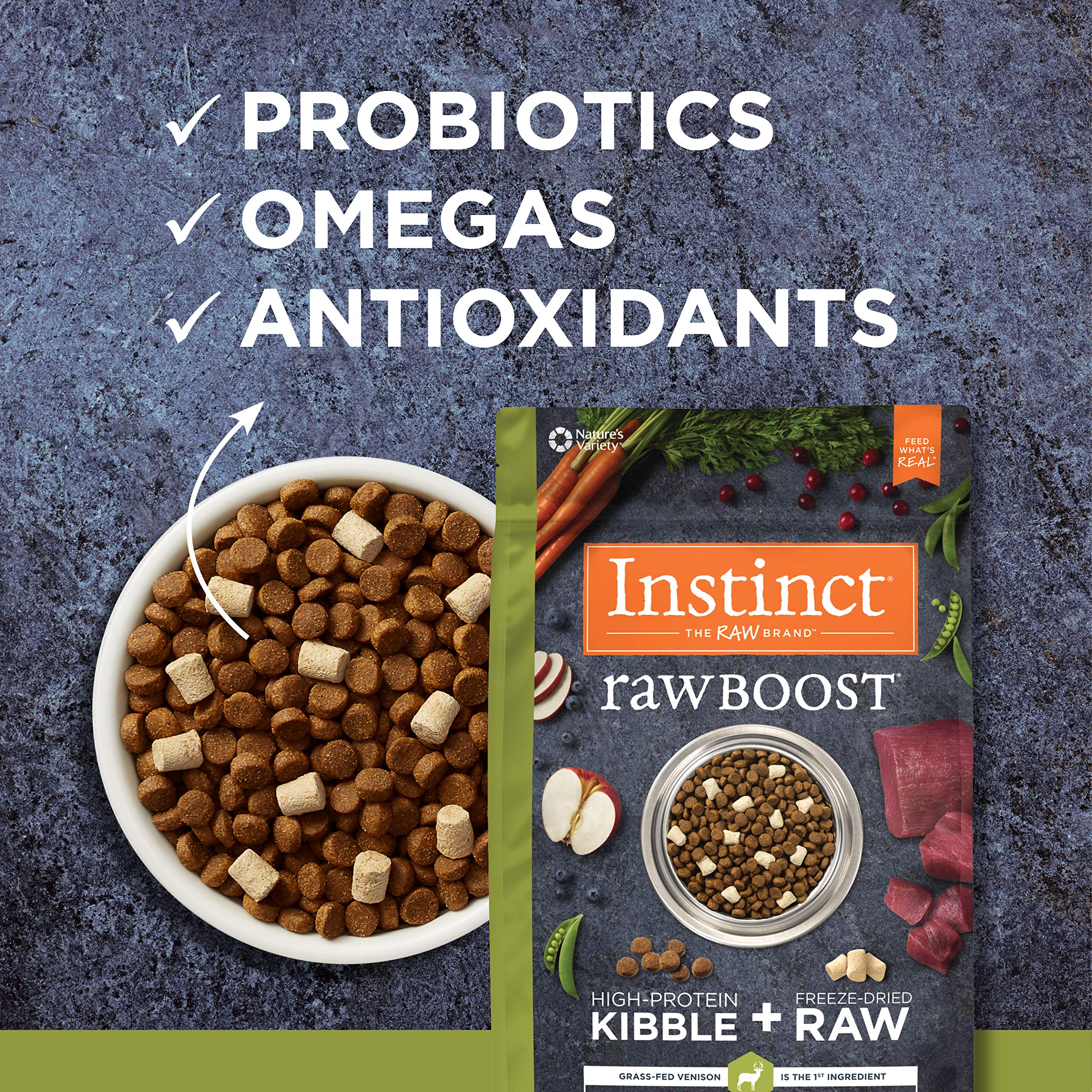 instinct raw boost venison
