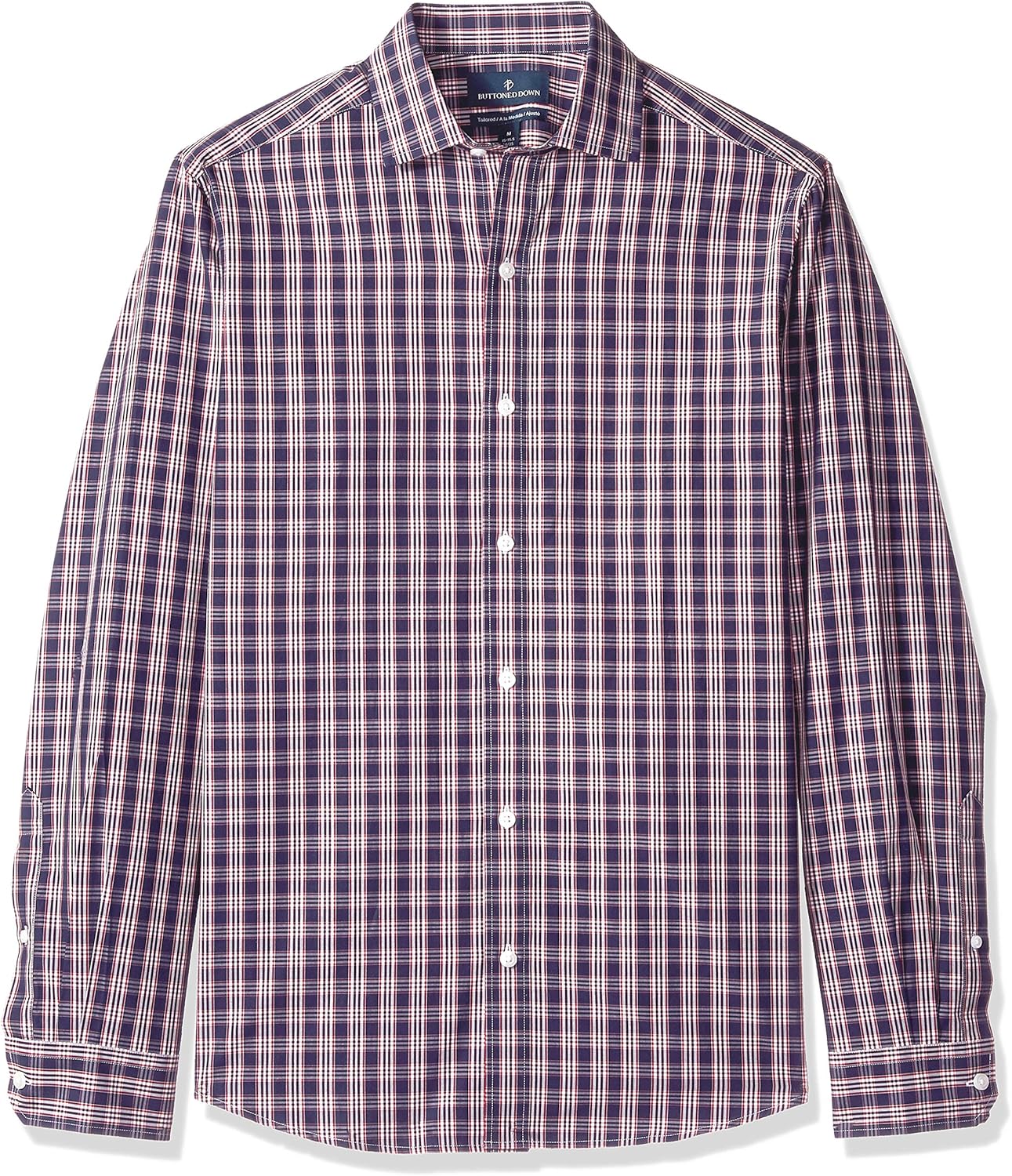 Buttoned Down Men's Tailored Fit Supima Cotton Sport Shirt: Clothing