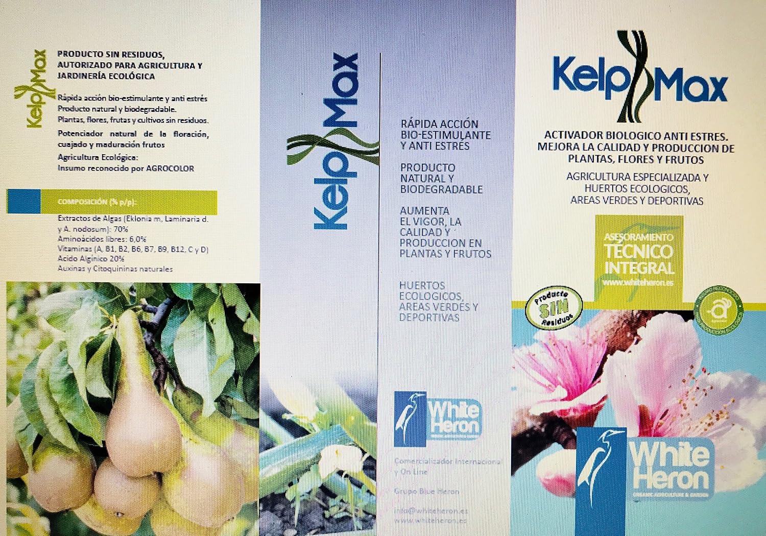 2 KELPMAX® (4.000 m2); Multinutrientes-Algas; Fertilizante premium ...
