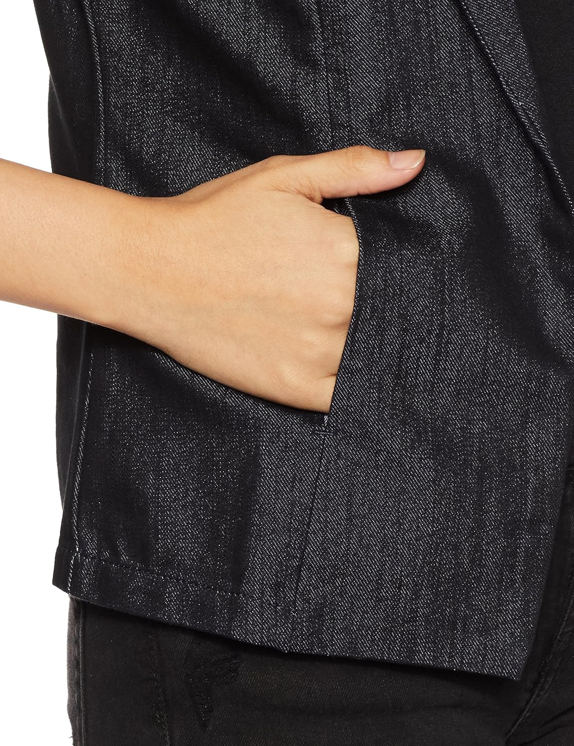 endeavor women's denim shrug