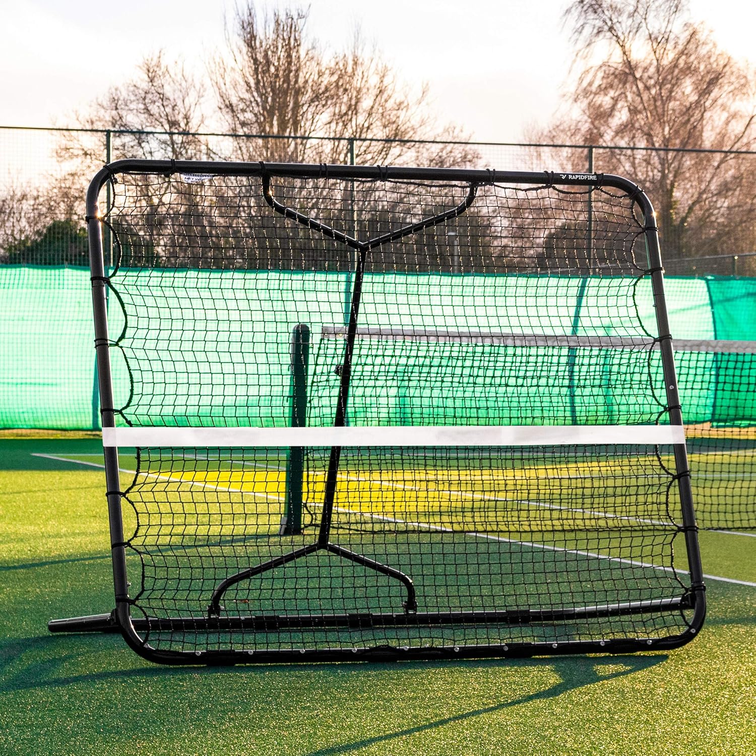 Net World Sports RapidFire Mega Tennis Rebounder | Groundstroke & Volleying Practice (Small Or Large) (Small (5ft x 6ft)) : Sports & Outdoors