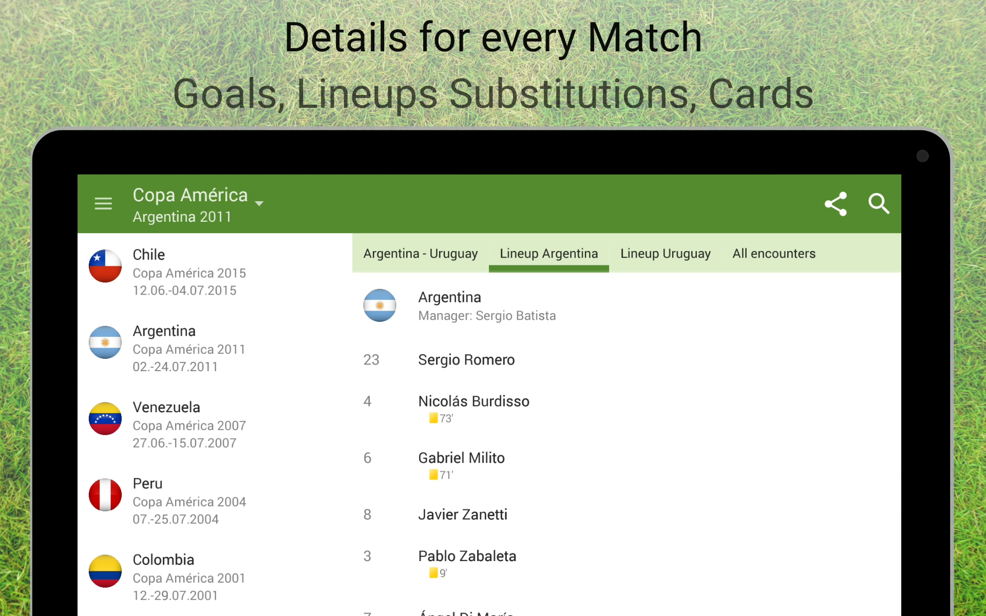 Amazon Com Copa America 2015 Schedule Appstore For Android