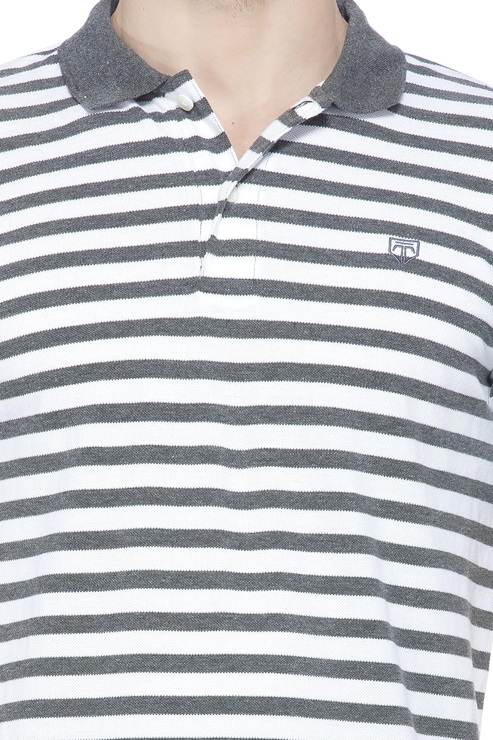 tinted men's cotton blend polo t-shirt