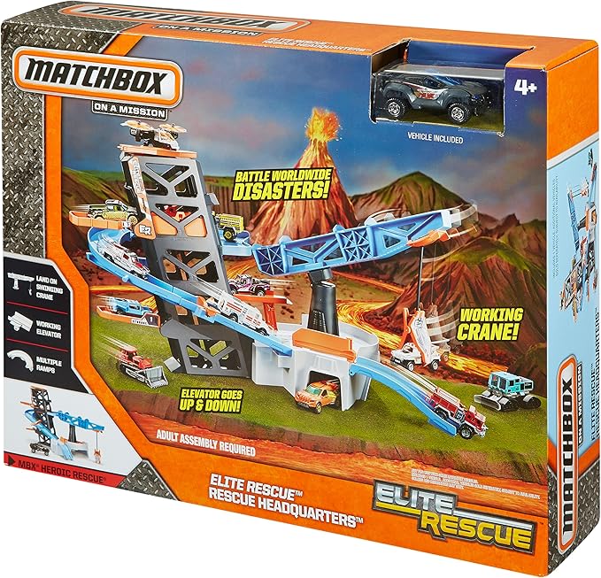 matchbox rescue headquarters playset