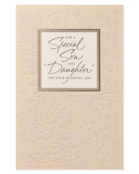 American Greetings Son And Daughter In Law Wedding Card With Foil