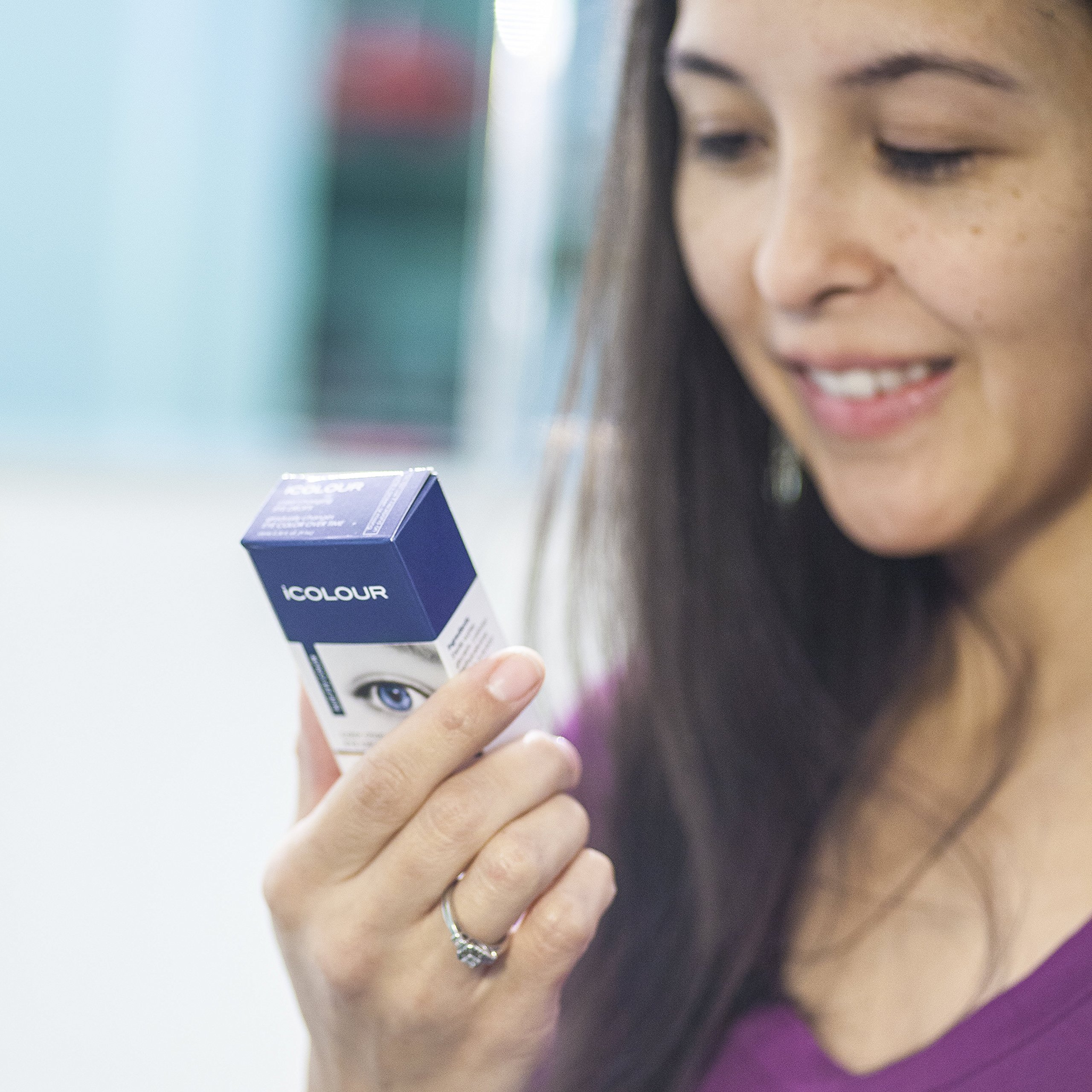 ICOLOUR Color Changing Eye Drops Change Your Eye Color Naturally 1 Month Supply 9 ML (Blue