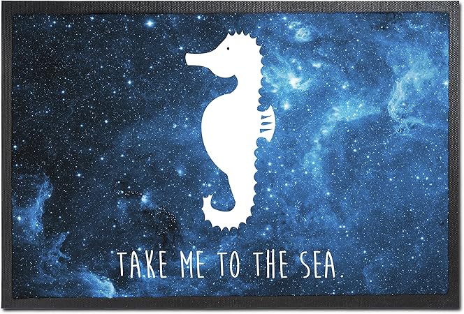 Mr Mrs Panda 40 X 60 Fussmatte Seepferdchen Seepferdchen Seepferd Meer Pferd Pferdchen Atlantik Maritim Fussmatte Turvorleger Schmutzmatte Fussabtreter Matte Schmutzfanger Amazon De Kuche Haushalt