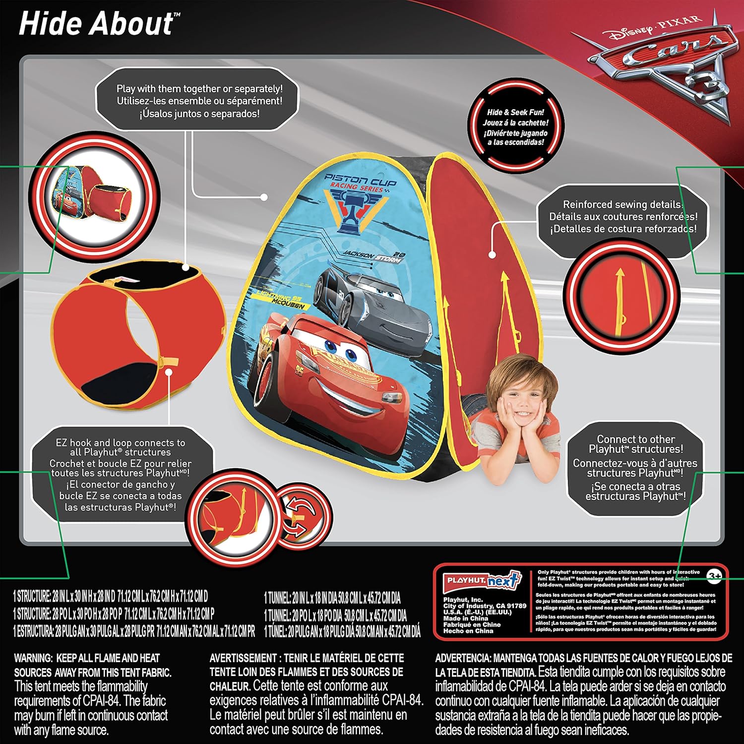 cars play tent