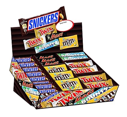 Mars Topsellerbox mit 72 Riegeln inklusiv Twix White, 1er Pack (1 x 3.6 kg)