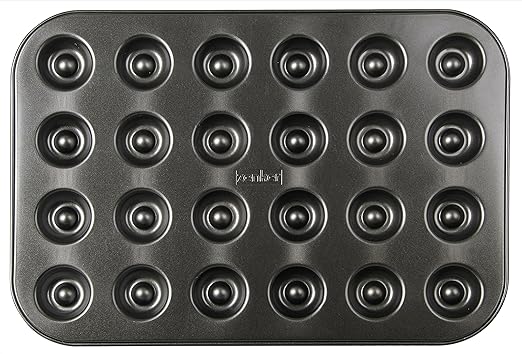 Zenker Backform für 24 Husarenkrapfen & Engelsaugen, beschichtetes Backblech (38 x 27 cm), für leckere Kekse mit Füllung, Kek