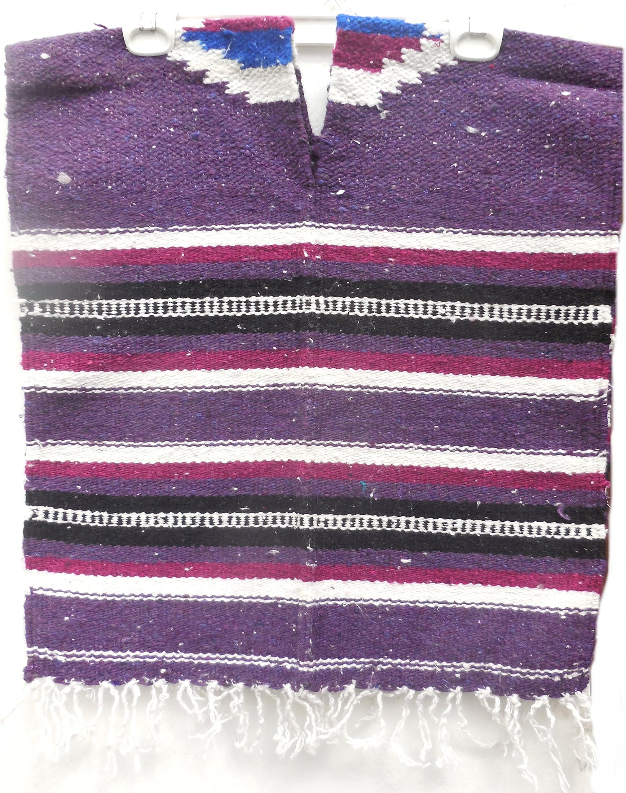 Mexican Poncho Cobija Blanket for Kids 100% wool