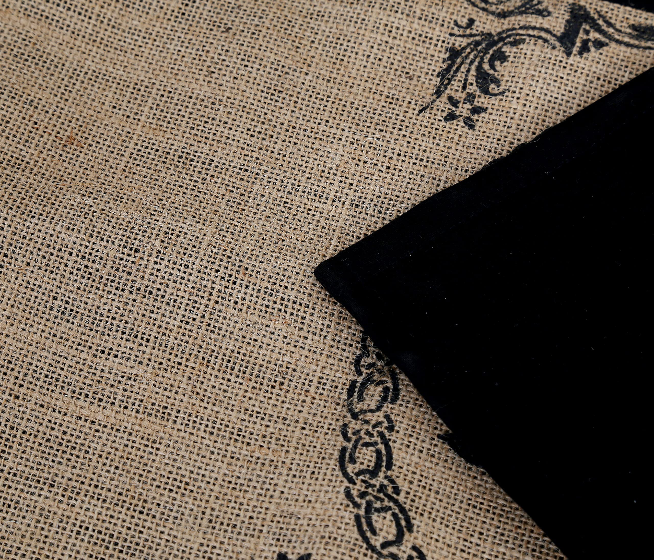 Indian Consigners Altar Cloth - Witchcraft Supplies, Wiccan Altar Tools, Tarot Spread - Witch Pagan Decor, Witchy Gifts - Celtic Tree Of Life - Organic Burlap with Fabric Backing - 24