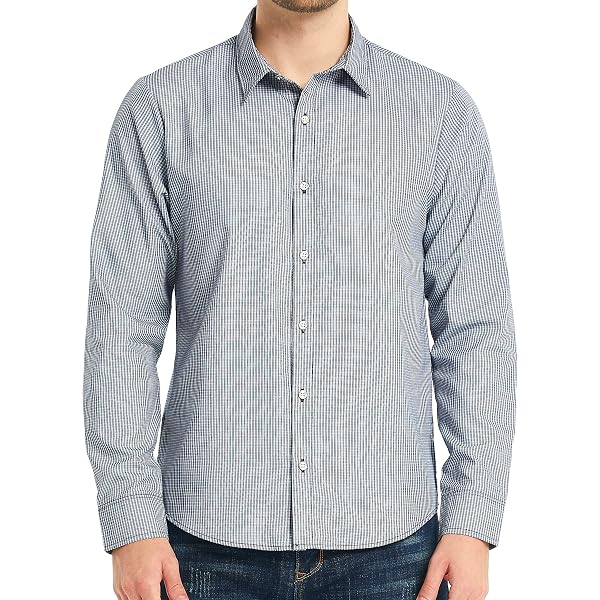 Chemise Homme IZOD à Carreaux - Manches Longues, Taille L - Occasion Très Bon état