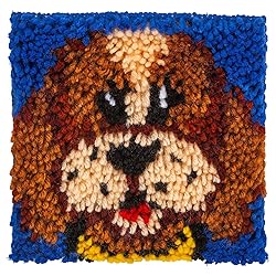 Wonderart 426136C Puppy Latch Hook Kit, 8" X