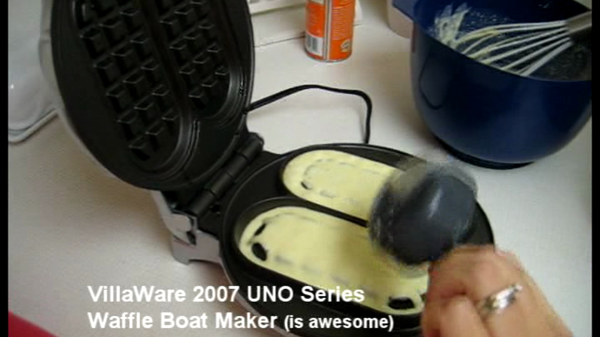 villaware waffle boat maker
