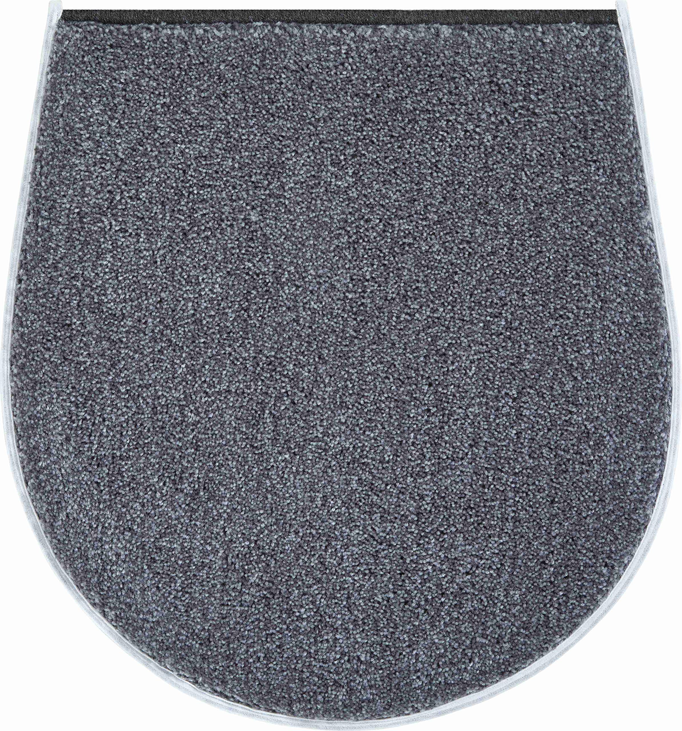 Grund Bath Mat, Ultra Soft and Absorbent, Anti Slip, 5 Years Warranty, ROOM, Toilet Seat Cover 47x50 cm, Anthracite