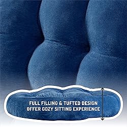 Floor Cushion Pillow Set of 2, Round Large Pillows