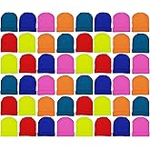 48 Pack Kids Winter Beanies, Warm Cold Weather Hats for Boys Girls Children, School Outdoors, Bulk