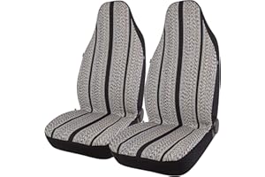 West Coast Auto Baja Blanket Bucket Seat Cover for Car, Truck, Van, SUV - Airbag Compatible (2PCS Black)