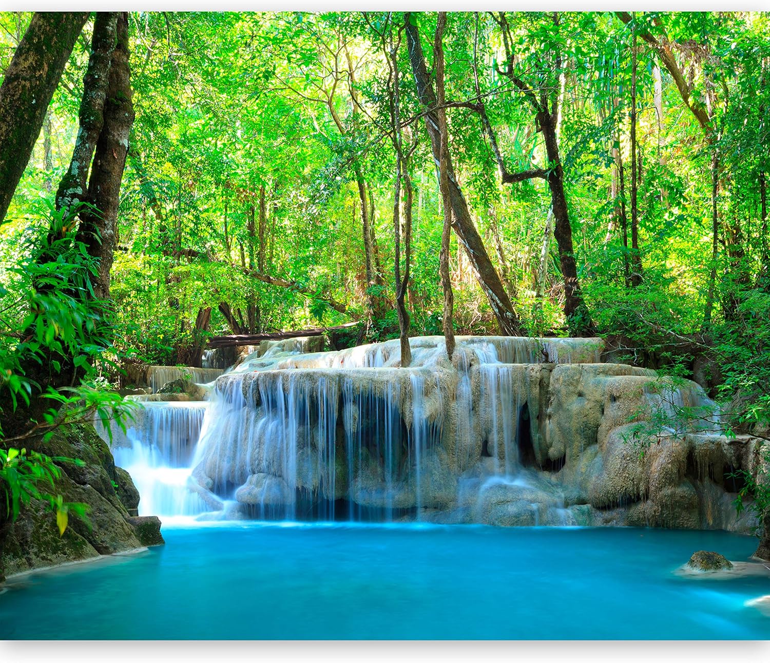 artgeist Wall Mural Waterfall 116" x 91" XXL Peel and Stick