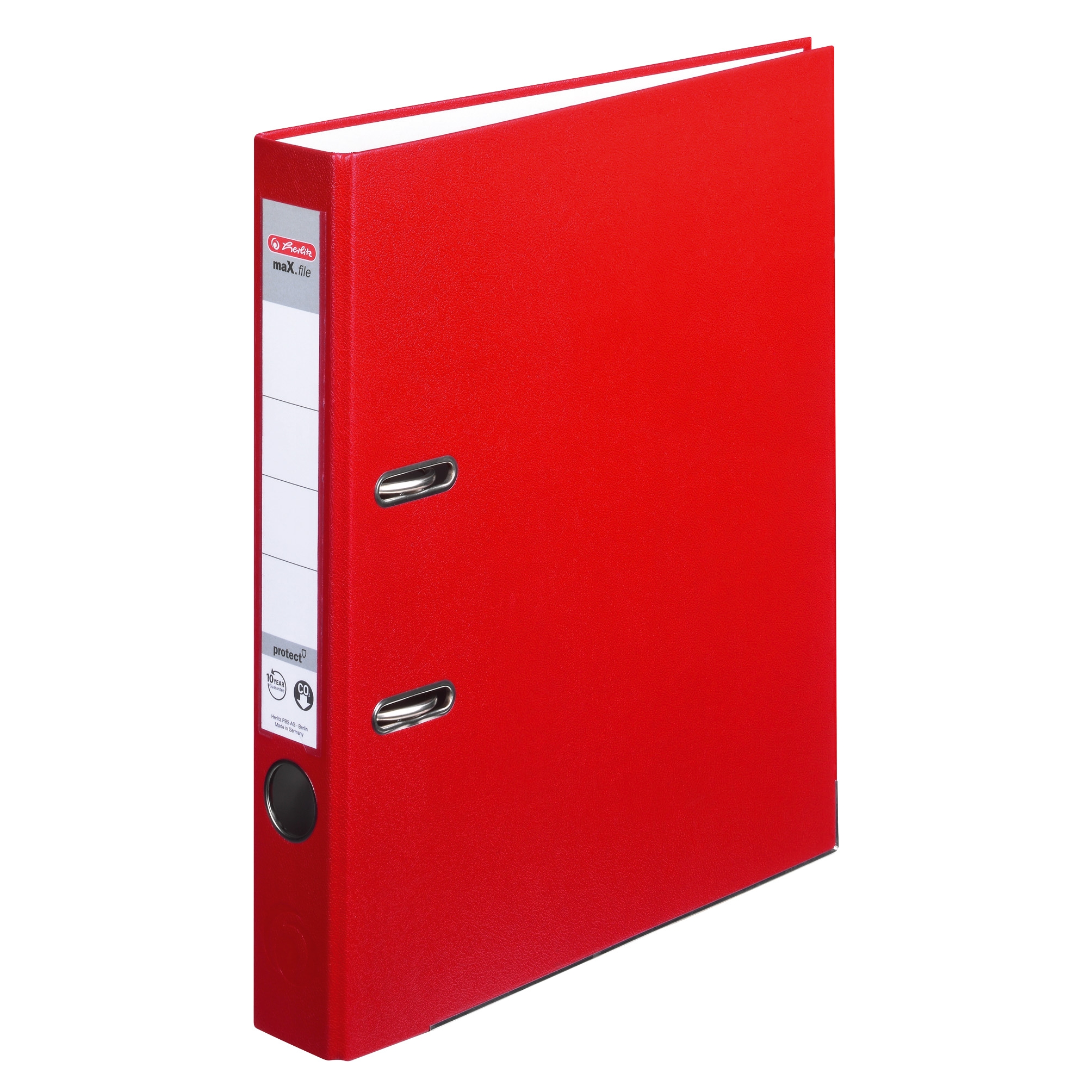 Herlitz max.file Protect A4 5cm Lever Arch File - Red (5 Pieces)