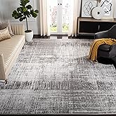 SAFAVIEH Craft Collection Area Rug - 10'6" x 14', Grey & Dark Grey, Modern Abstract Design, Non-Shedding & Easy Care, Ideal f