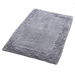 Savi Home Bath Mat Rug 17x24 Charcoal