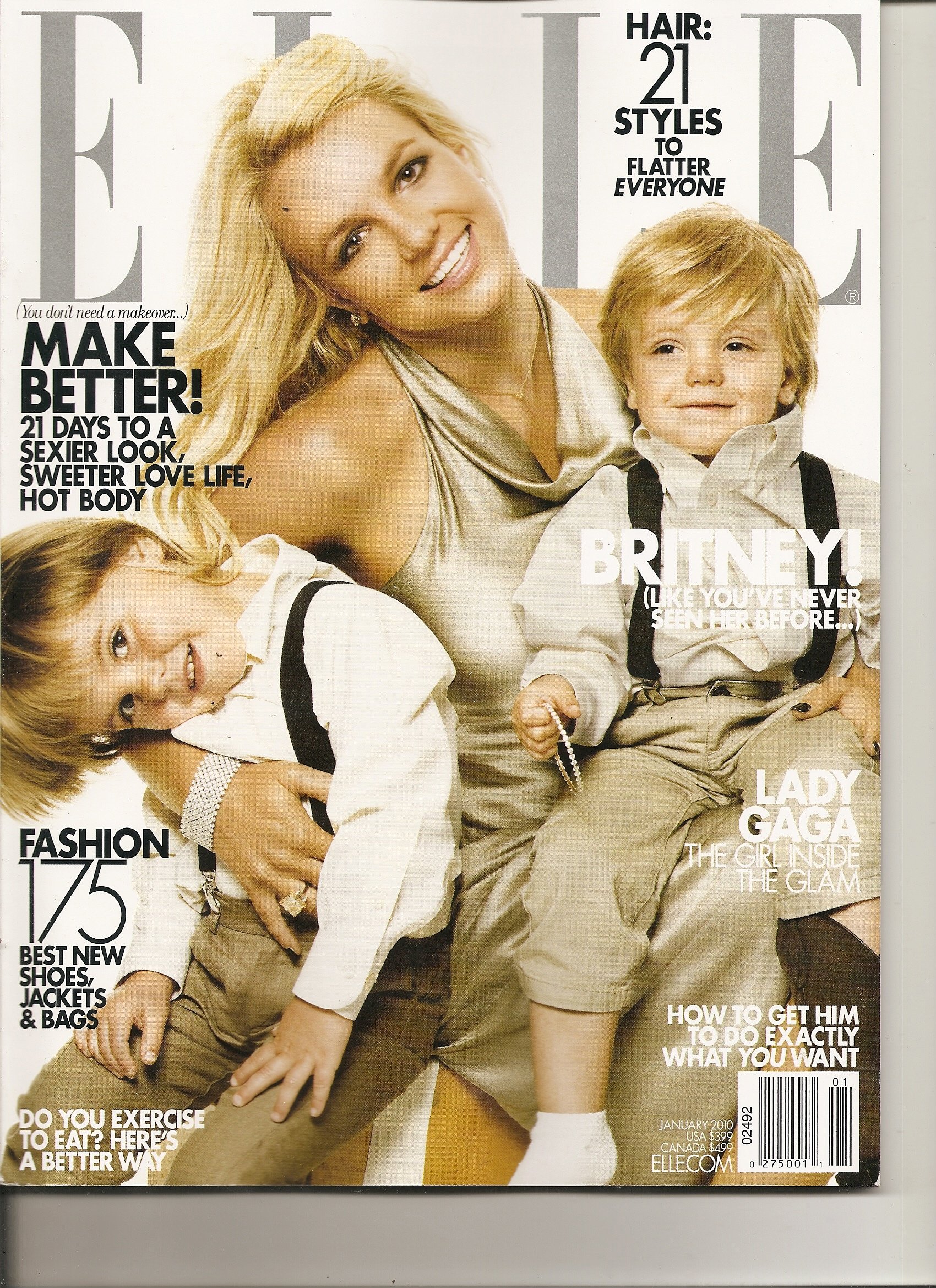 Amazon.com: Elle Magazine (Britney Spears Cover, January 2010): Books