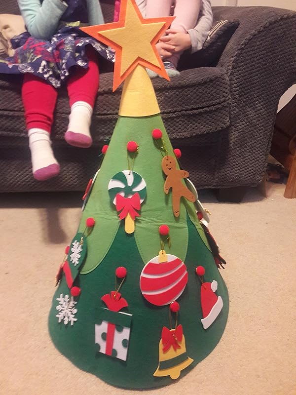 Amusing Kids 3D Christmas Felt Wall Christmas Tree