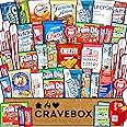 CraveBox Care Package (45 Count) Snacks Food Cookies Granola Bar Chips Candy Ultimate Variety Gift Box Pack Assortment Basket