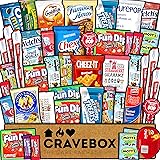 CraveBox Care Package (45 Count) Snacks Food Cookies Granola Bar Chips Candy Ultimate Variety Gift Box Pack Assortment Basket