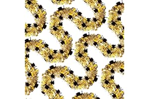 PALONU 50FT Graduation Tinsel Garland Hanging Streamers Decorations for Grad Party Supplies Tree Stairs Mantle Hanging Oranment Outdoor Indoor