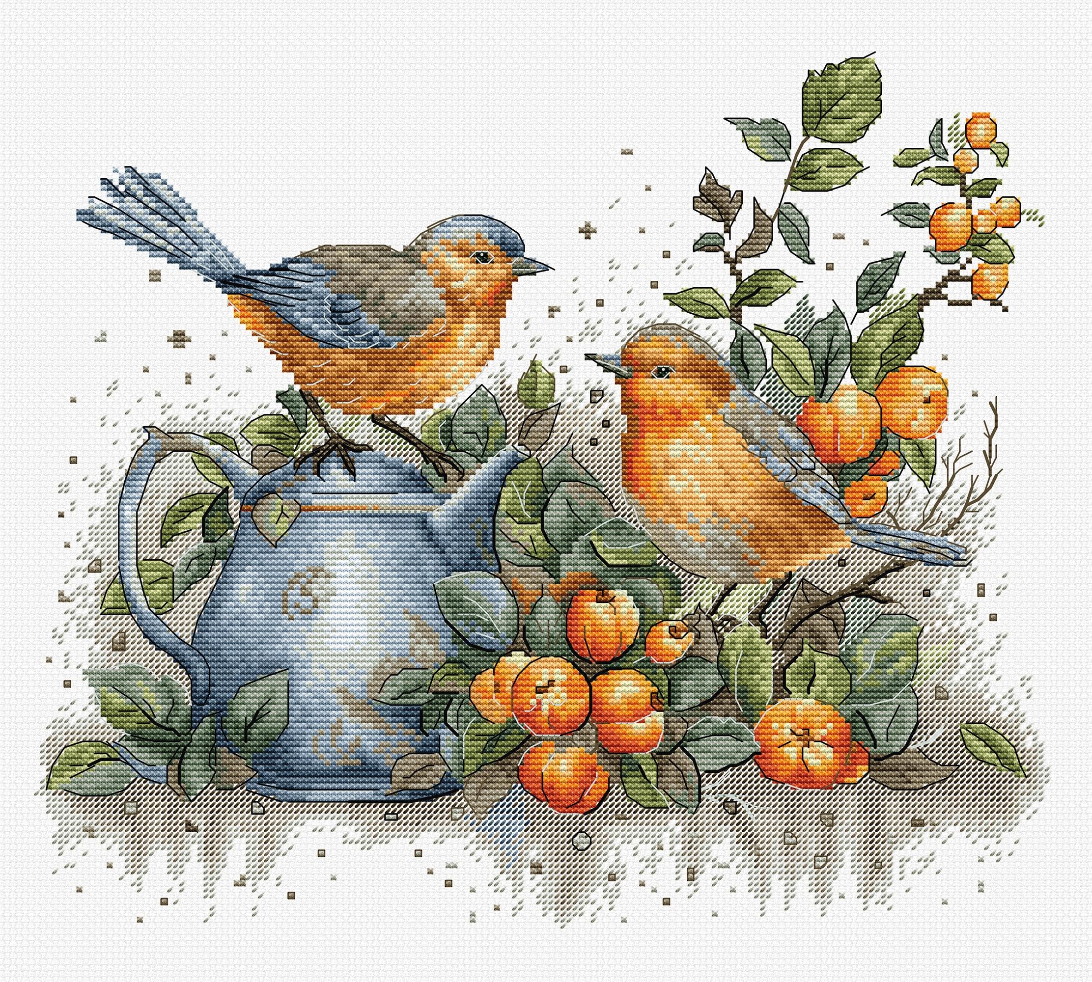 Luca-S Cross Stitch Kit Song of The Birds, BU5031 — image 1