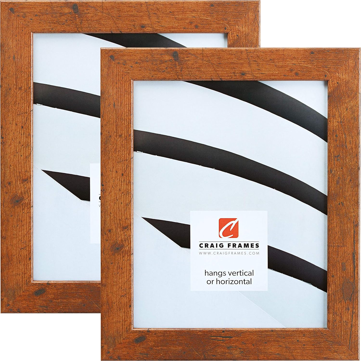 Craig Frames 26011 10 x 13 Inch Picture Frame, Brown, Set of 2