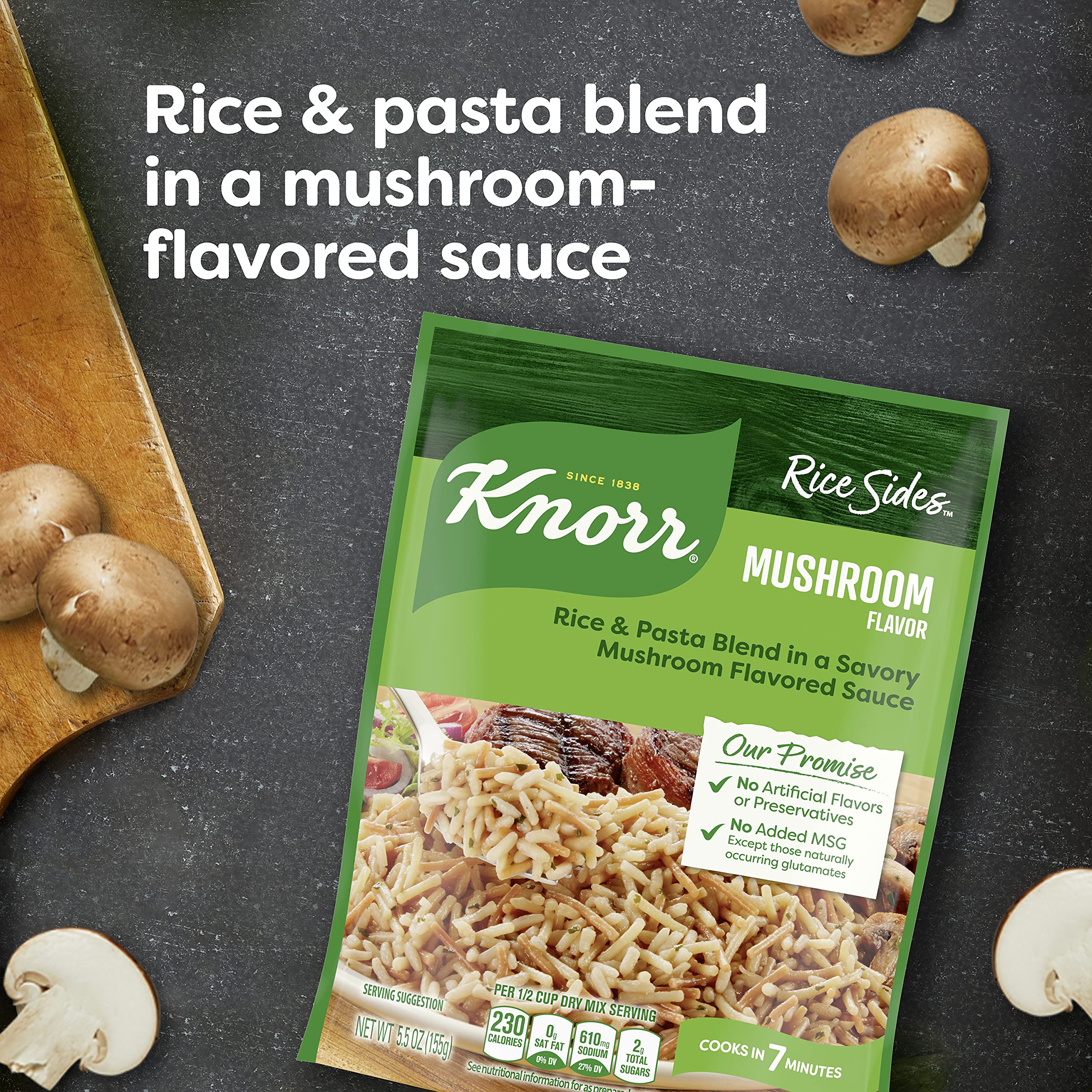 Knorr Rice Sides Dish, Mushroom, 5.5 oz (Pack of 8) | Pricepulse